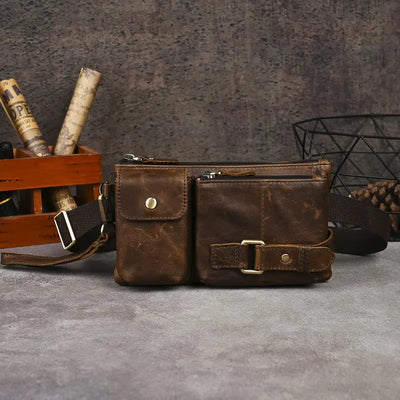 Vintage Leather Backpack for Men | Aurelian