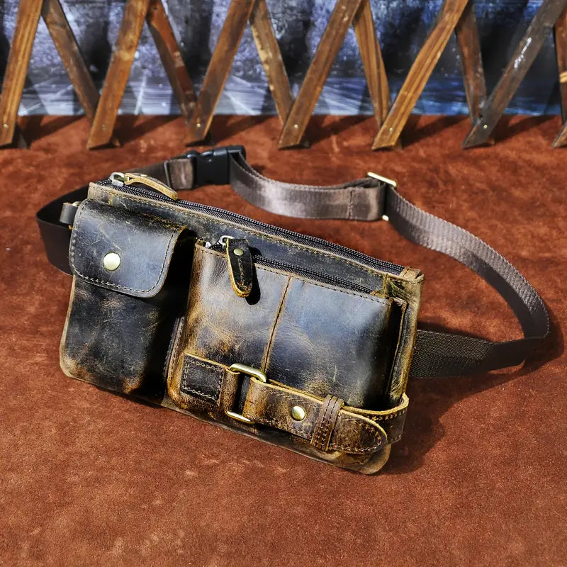 Vintage Leather Backpack for Men | Aurelian