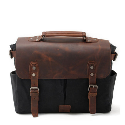 Canvas Crossbody Messenger Bag | Caius