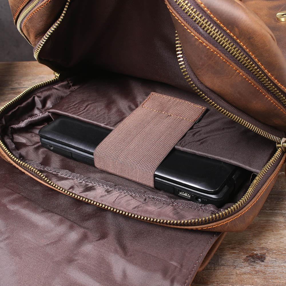Brown Leather Backpack | Stellan