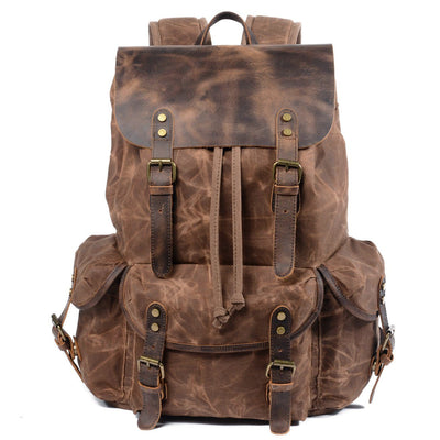 Canvas Leather Backpack | Ridge