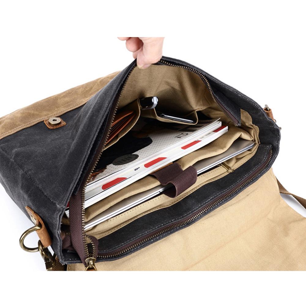 Waxed Canvas Messenger Bag | Phoenix