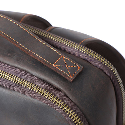 Leather Laptop Rucksack | Yates