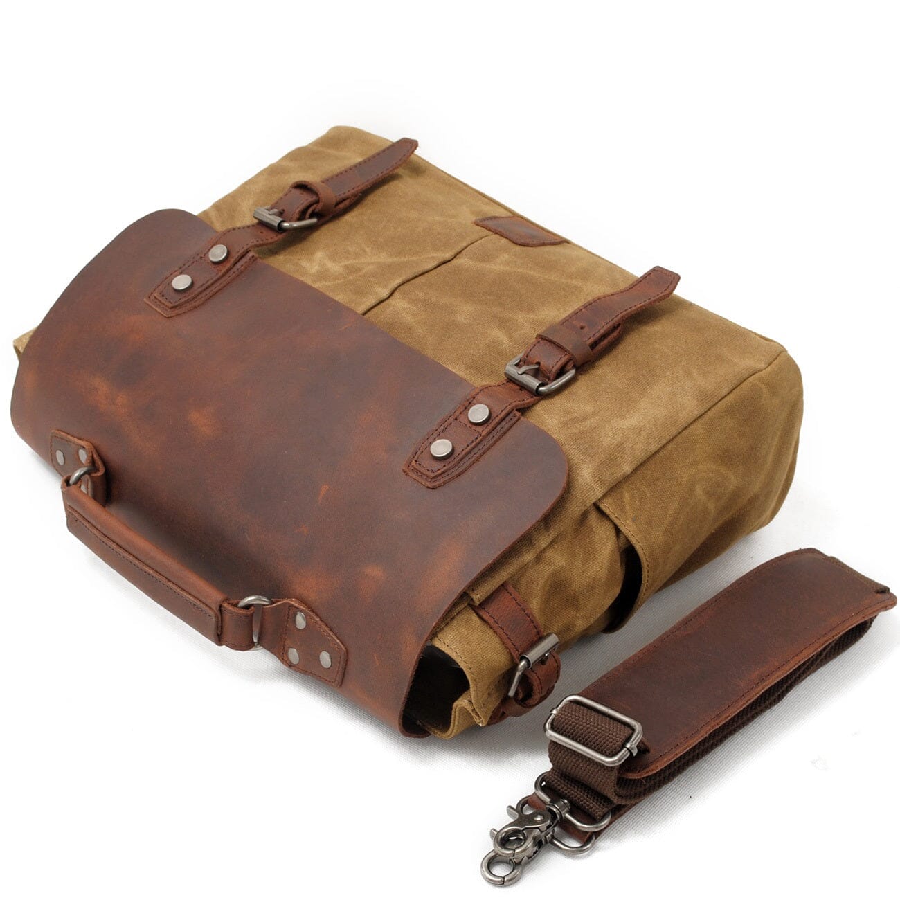 Canvas Crossbody Messenger Bag | Caius