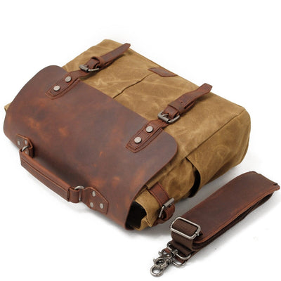 Canvas Crossbody Messenger Bag | Caius