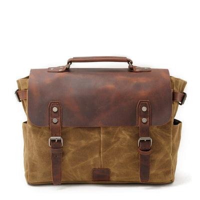 Canvas Crossbody Messenger Bag | Caius