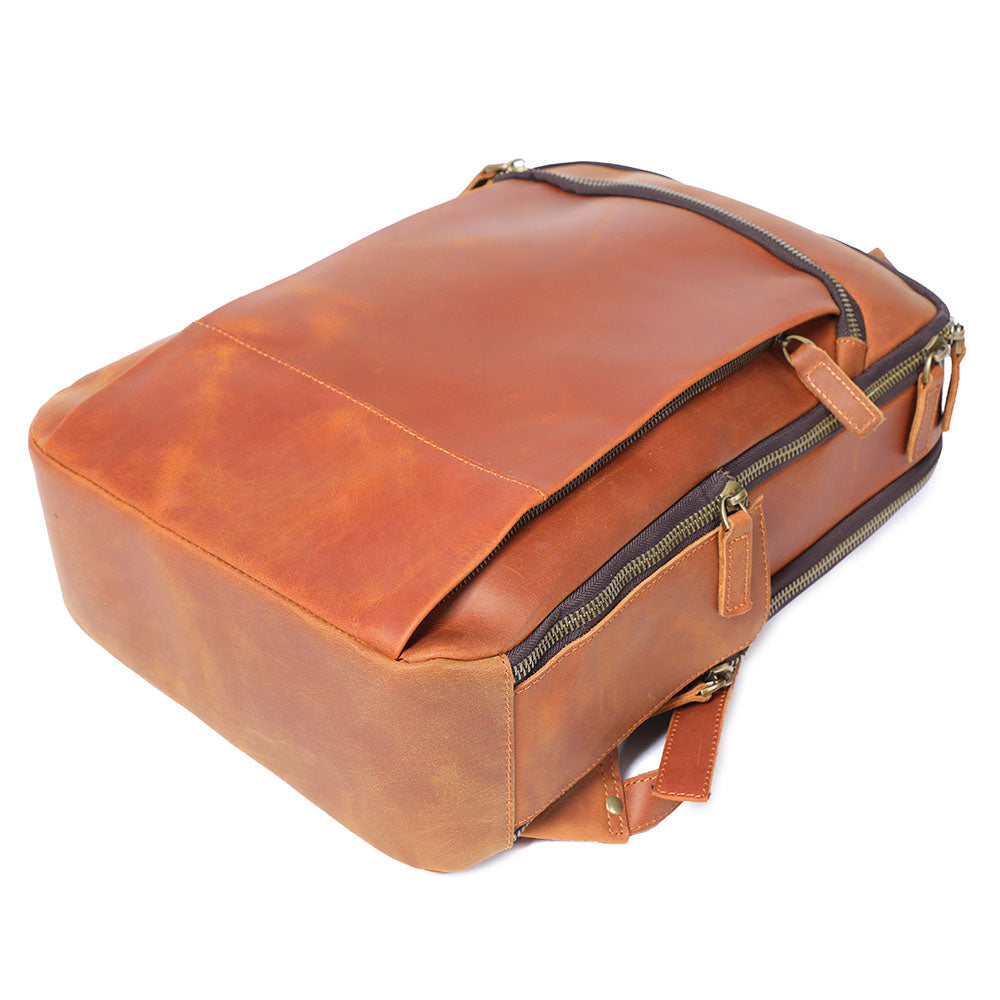Leather Laptop Rucksack | Yates