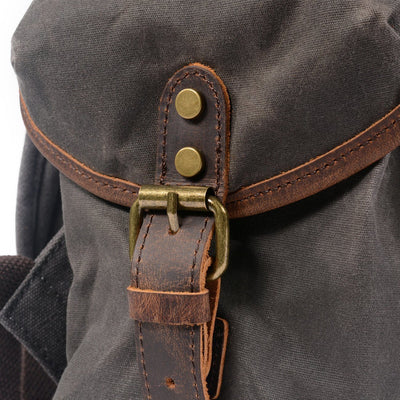 Canvas Leather Backpack | Ridge