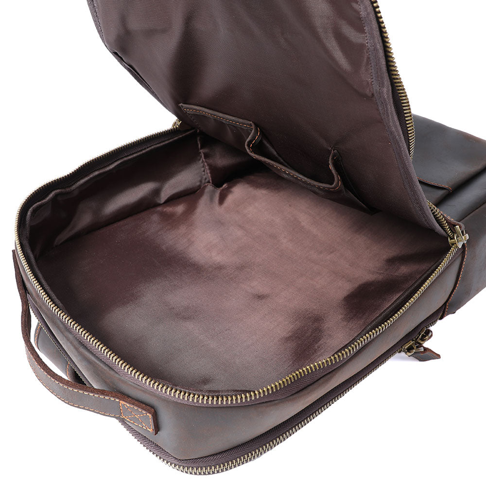 Leather Laptop Rucksack | Yates