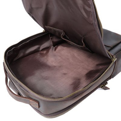 Leather Laptop Rucksack | Yates
