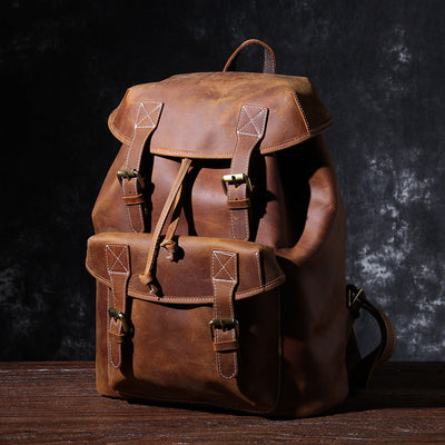 Leather Briefcase Crossbody Bag | Kaelen