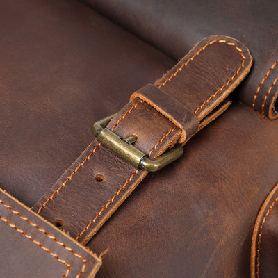 Leather Laptop Backpack | York